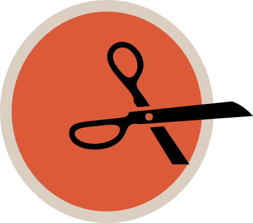 Schere Icon - Maßgeschneidert